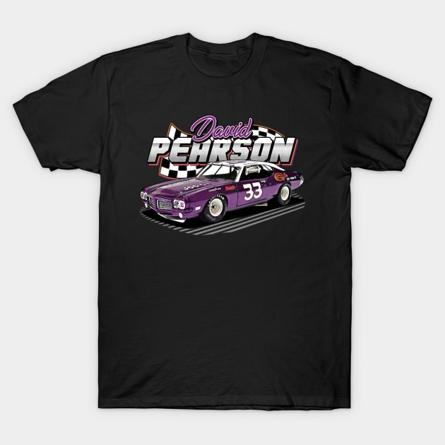 David Pearson 33 Legend 70s Retro T-Shirt by stevenmsparks